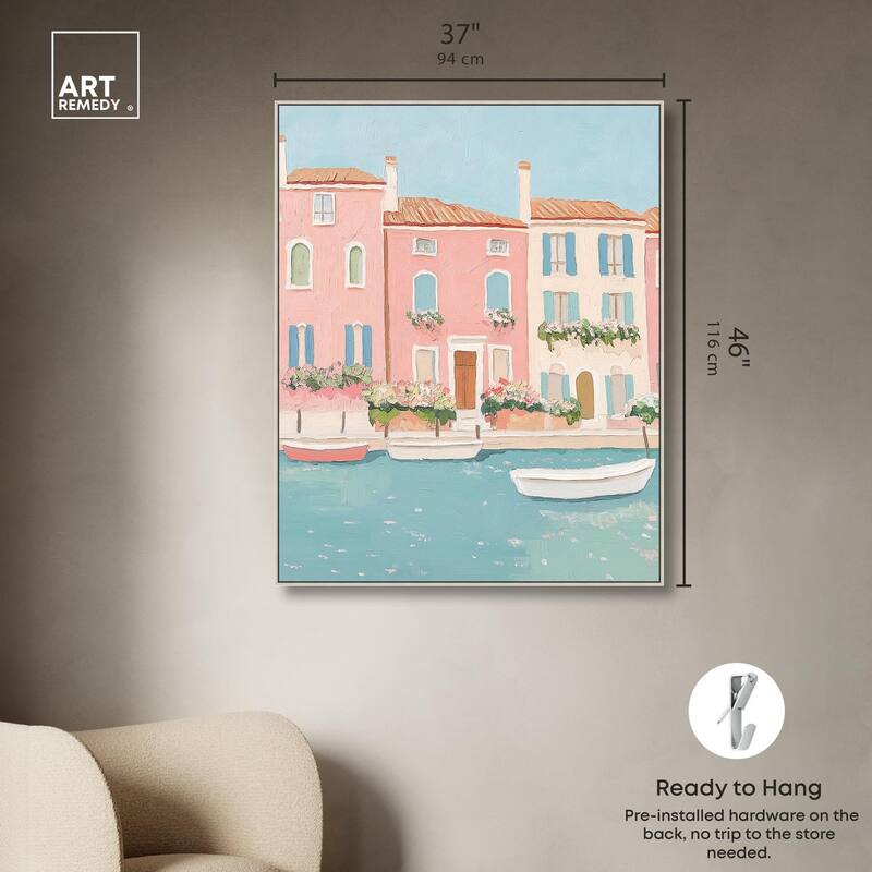 Adrift in Venice Canvas by Art Remedy
