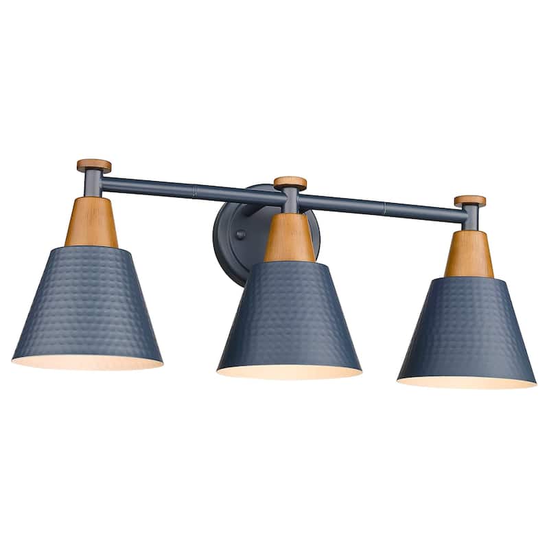 3/5/6-Light Modern Bathroom Vanity Light - 3-Light - Blue