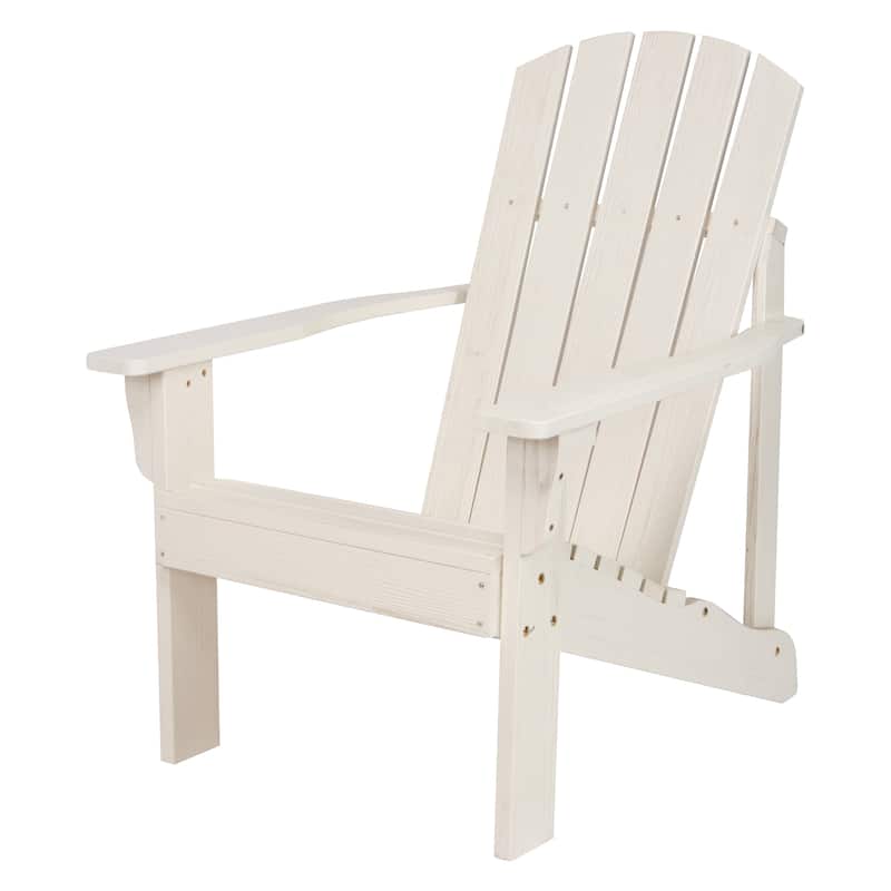 Laguna Hydro-Tex Outdoor Patio Adirondack Wood Chair - White