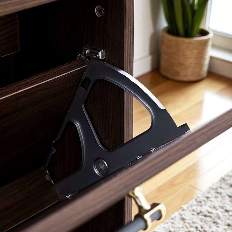 78.75" Tall Shoe Cabinet with 3 Flip Drawers and Open Shelves, Narrow 12-Pair Shoe Organizer for Entryway and Hallway