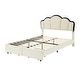 preview thumbnail 9 of 28, Princess-Themed Full Upholstered Platform Bed with LED & Drawers