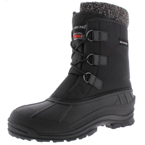 Shop Labo Labo Mens Winter Boots Waterproof Insulated Black 13