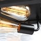 preview thumbnail 9 of 21, 2-Light Black Outdoor Farmhouse Flush Mount Ceiling Light