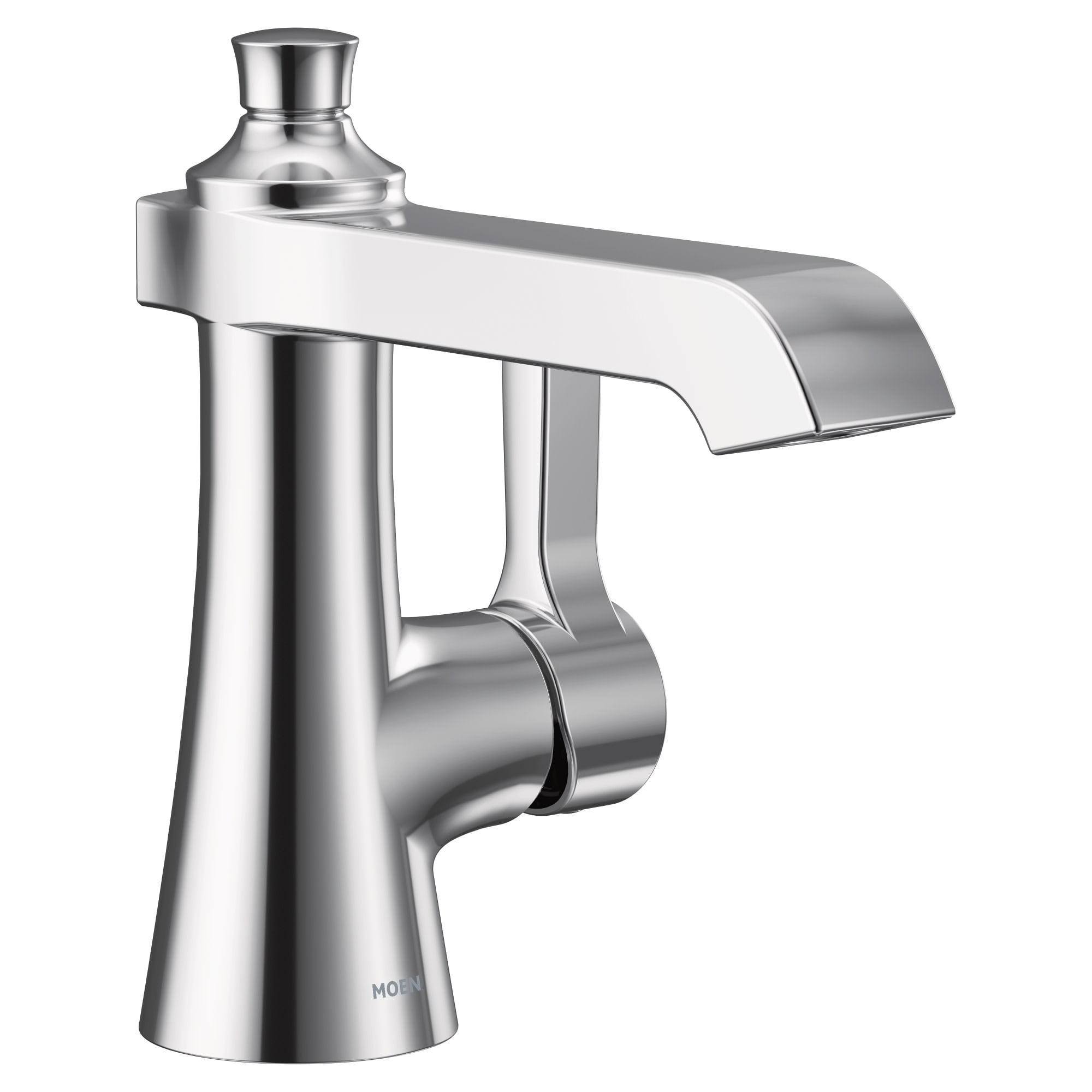 Moen Flara 1.2 GPM Single Hole Bathroom Faucet with Pop-Up Drain
