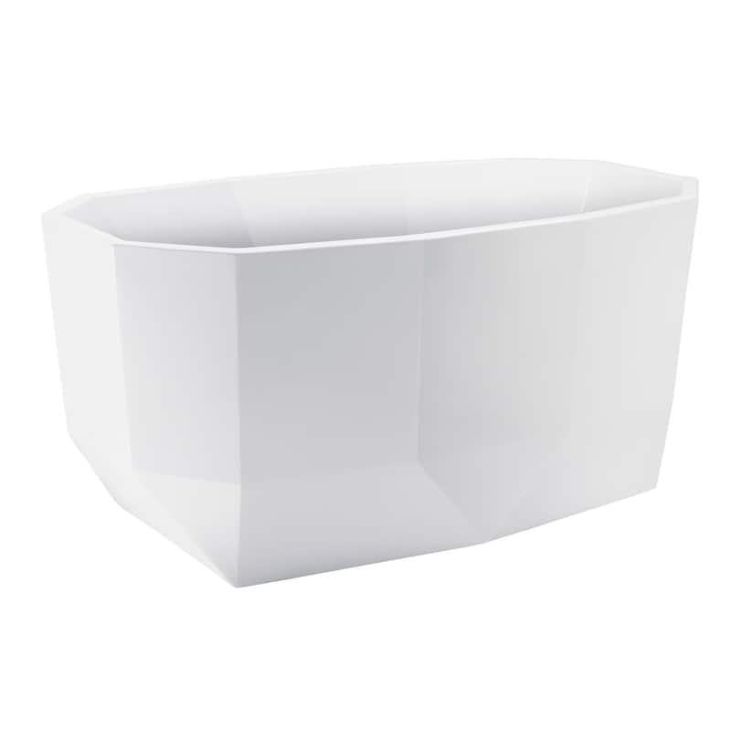 Kingston Brass VTSQ593024 Aqua Eden 59" Free Standing Acrylic Soaking