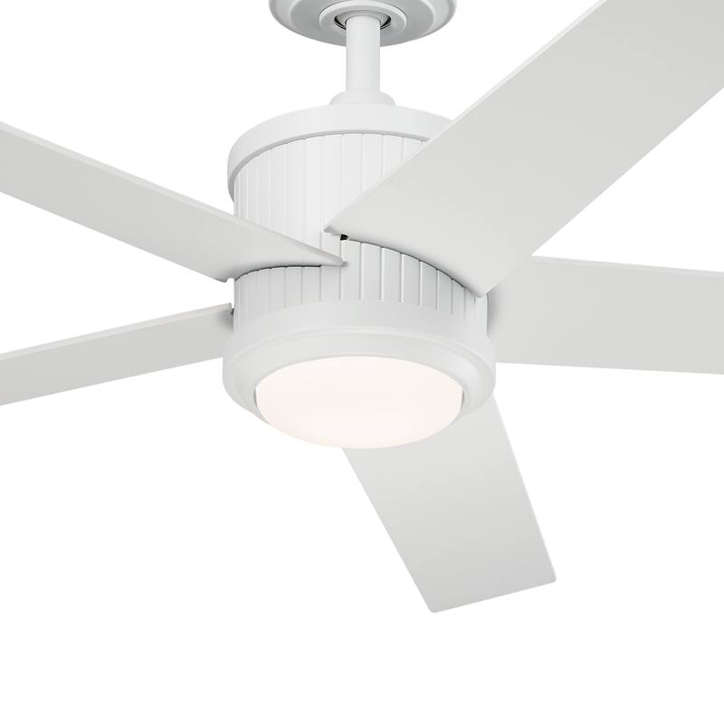 Kichler Lighting Brahm 48 inch Integrated LED Indoor Matte White Ceiling Fan