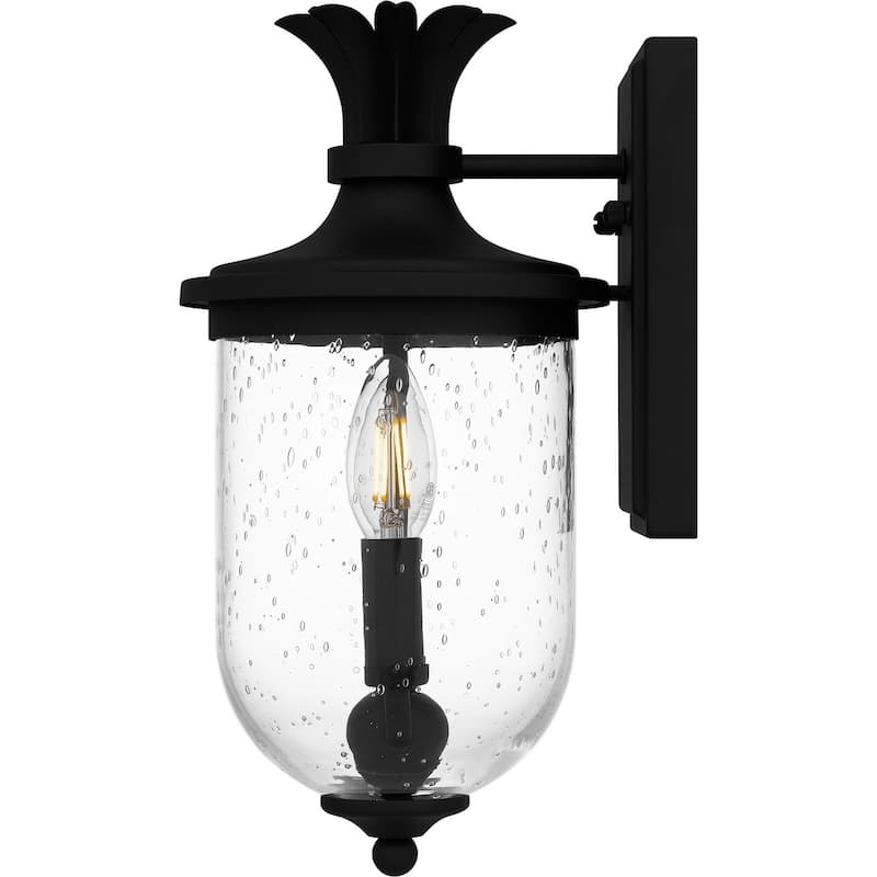 Earth Black Two Light Outdoor Wall Mount from the Havana Collection
