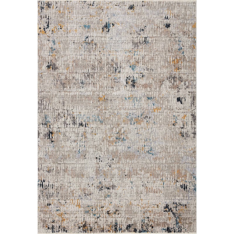 Alexander Home Reese Graphic Modern and Contemporary Area Rug - 11'-6" x 15'-7" - Ivory / Granite - Runner/Rectangle