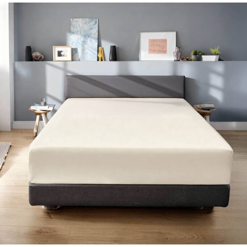 Superior Egyptian Cotton 650 TC Extra Deep Pocket Fitted Sheet - Queen - 18" Deep Pocket - Ivory