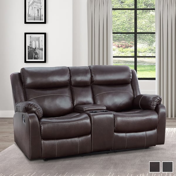 Soho Double Lay Flat Reclining Love Seat with Console - On Sale ...