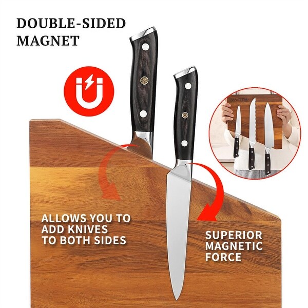 Knife Block Without Knives - Wood - 10