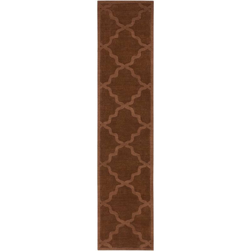 Hand-Tufted Amy Tone-on-Tone Lattice Wool Rug