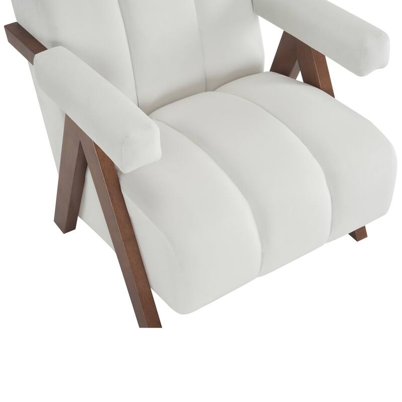 Delani Mid Century Upholstered Accent Chair by Christopher Knight Home