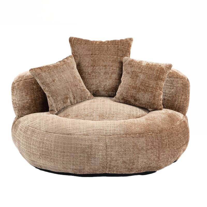 Lazy Sofa Durable Comfort Lounger High Back Bean Bag Chair Couch With Three Pillows for Adults and Kids, Indoor & Outdoor