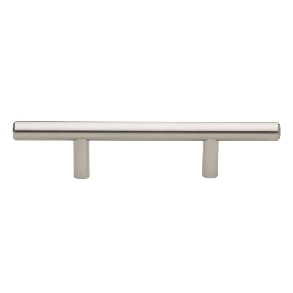 GlideRite 5-Pack 3 in. Center Stainless Steel Cabinet Bar Pulls - Stainless Steel