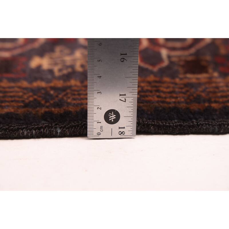 ECARPETGALLERY Hand-knotted Teimani Dark Navy Wool Rug - 3'3 x 7'7