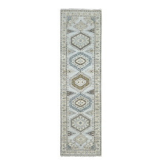 Shahbanu Rugs Rhinestone Gray Geometric Motifs Persian Village Hand ...