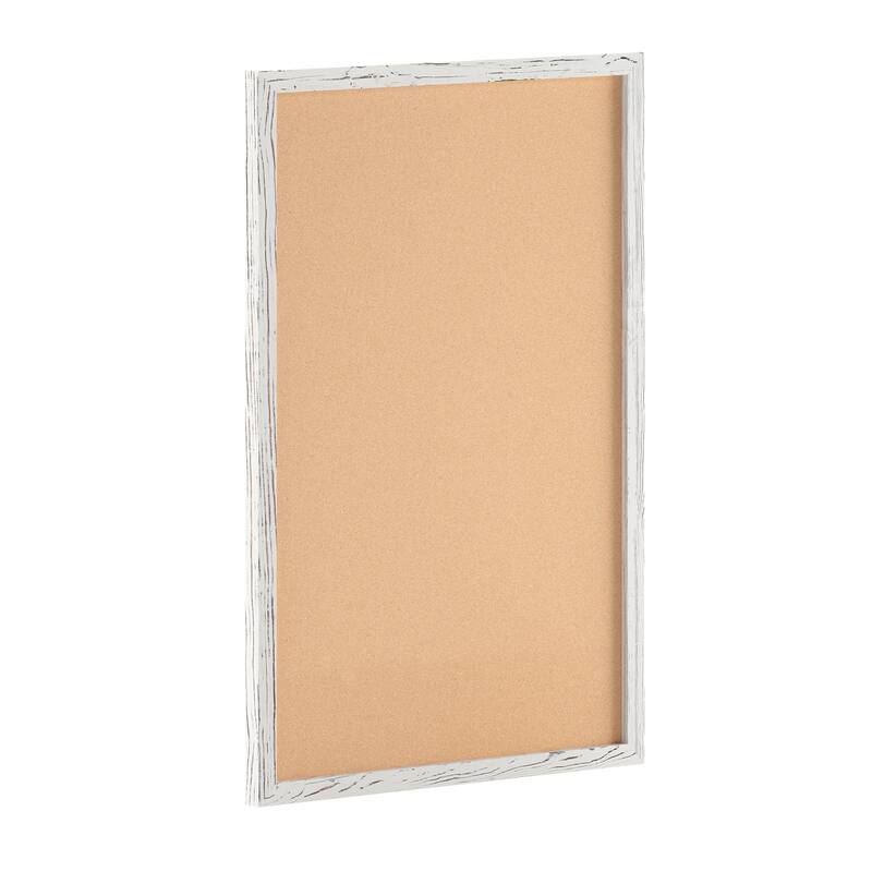 Commercial Wall Mount Cork Board with Wooden Push Pins