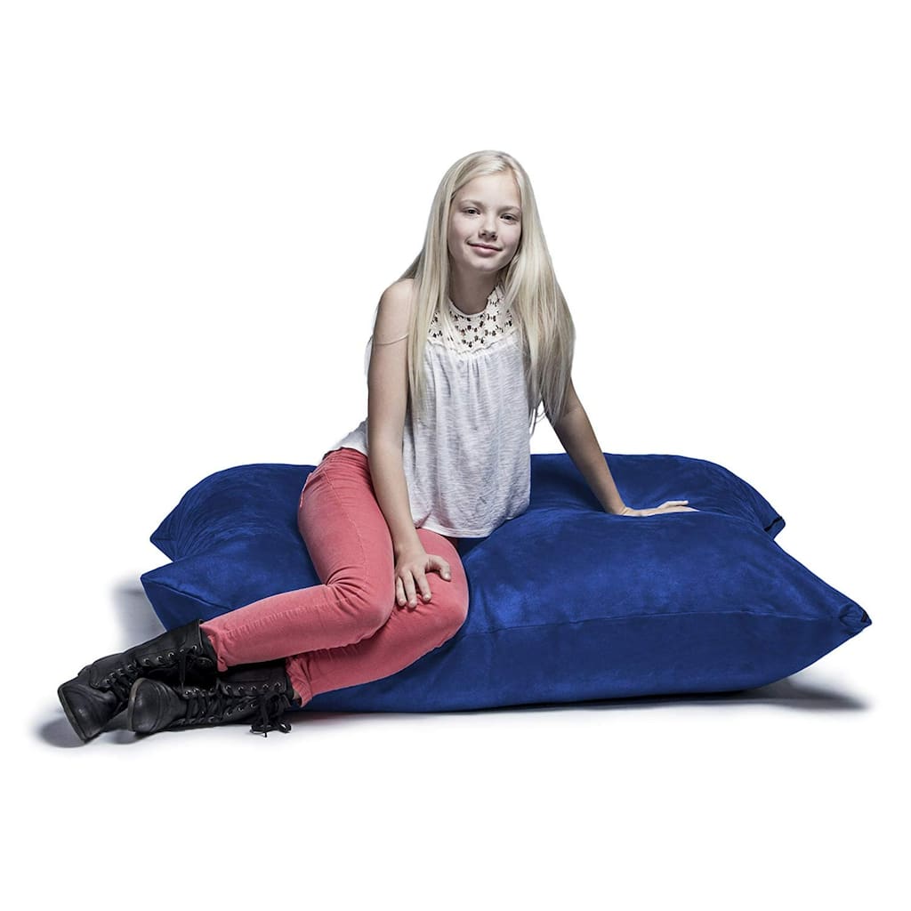 Microsuede Kids Pillow Bean Bag - 44" - Blue