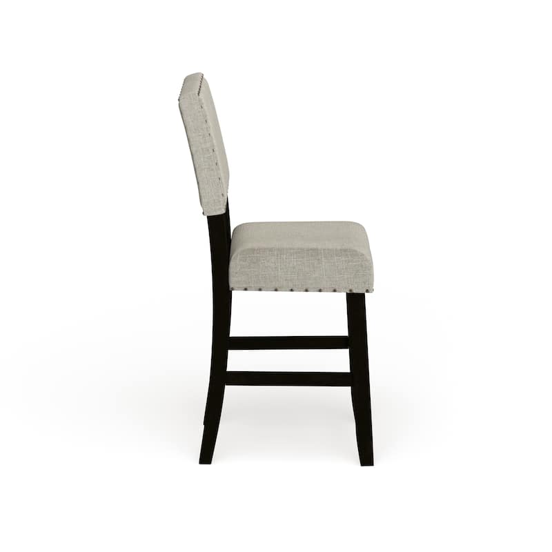 Tays Rustic Fabric Counter Height Chairs (Set of 2) by Furniture of America