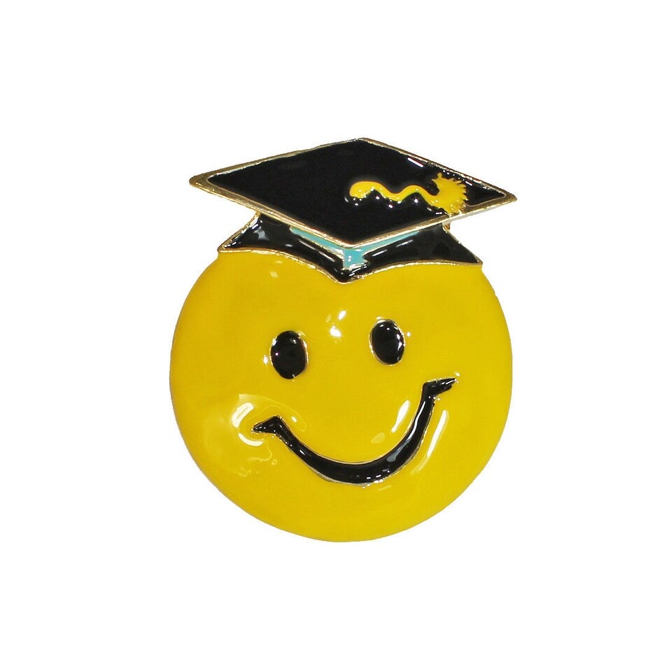smiley brooch
