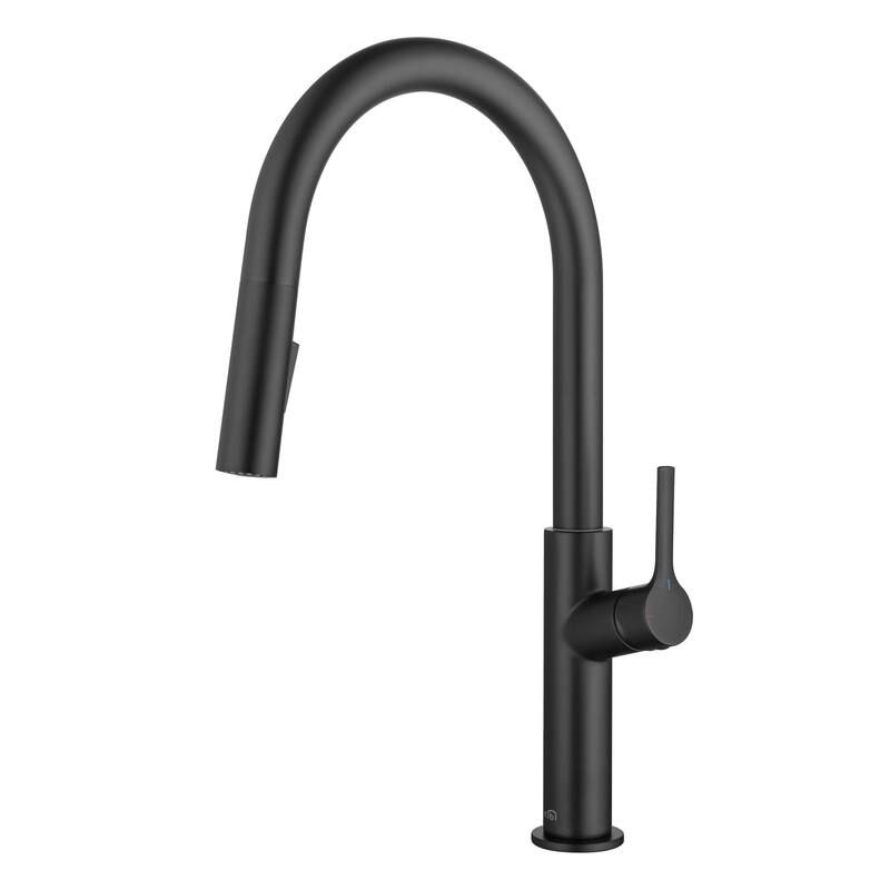 Fusion-T Single Handle Pull Down Kitchen Sink Faucet - Matte Black