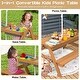 preview thumbnail 8 of 38, Costway 3-in-1 Kids Picnic Table Wooden Outdoor Sand & Water Table - See Details