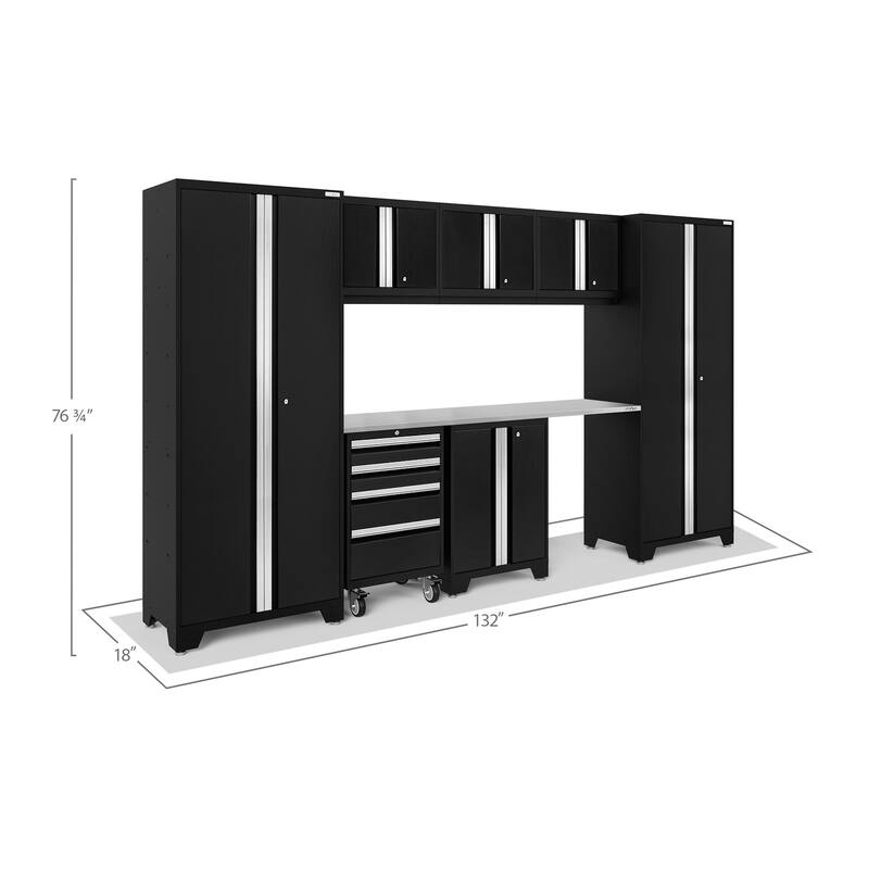 NewAge Products Bold Series 8-pc. Steel Garage Cabinet Set