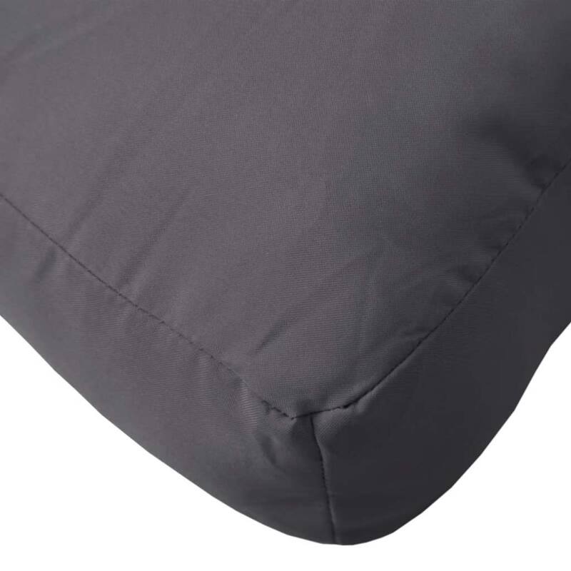 vidaXL Pallet Cushion Anthracite Oxford fabric Square Contemporary - 23.6 x 23.6 x 3.1 in