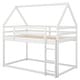 preview thumbnail 28 of 28, Low Bunk Design Twin over Twin Low Bunk Bed, House Bed with Ladder