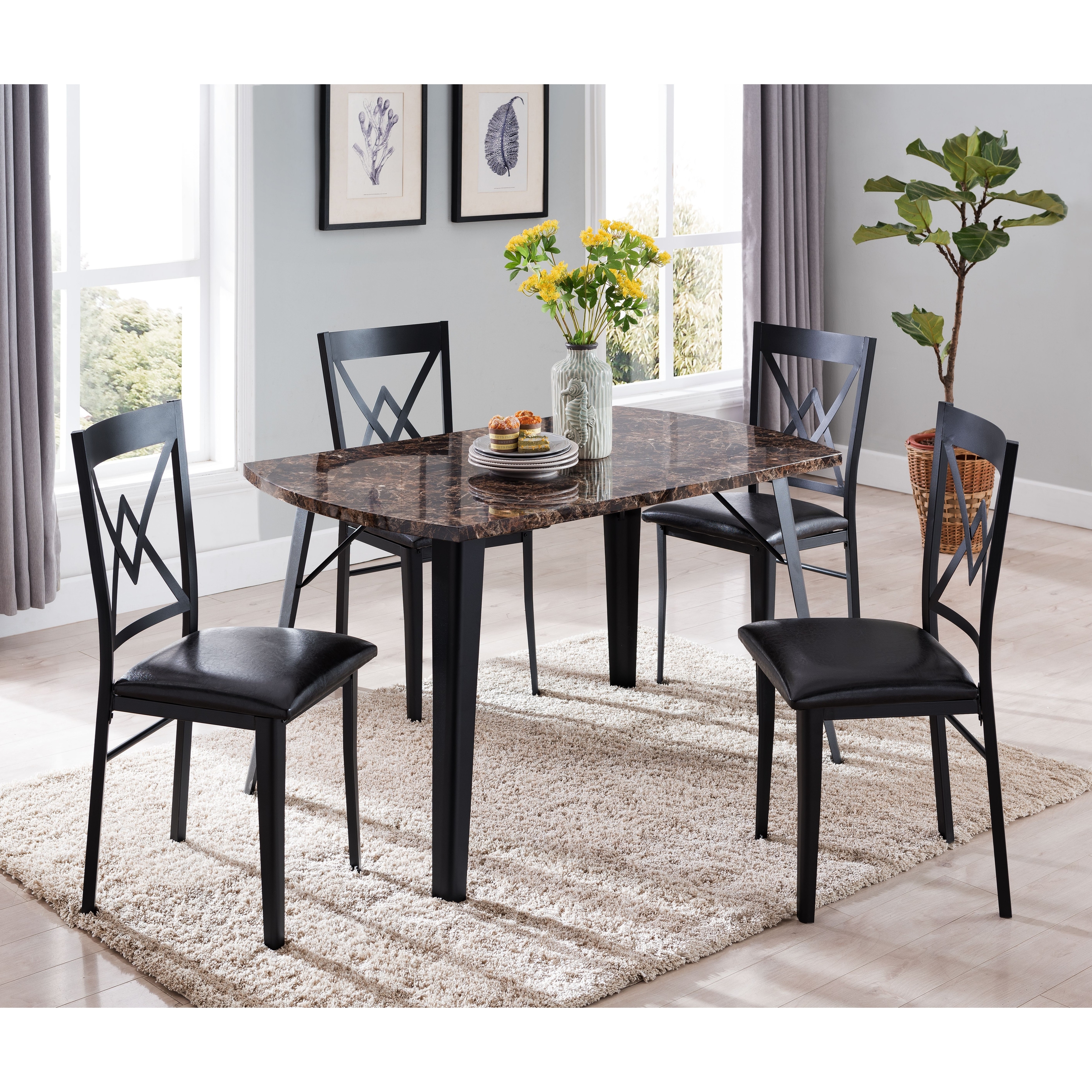 Shop Birmingham 5 Piece Dining Set Overstock 28303423