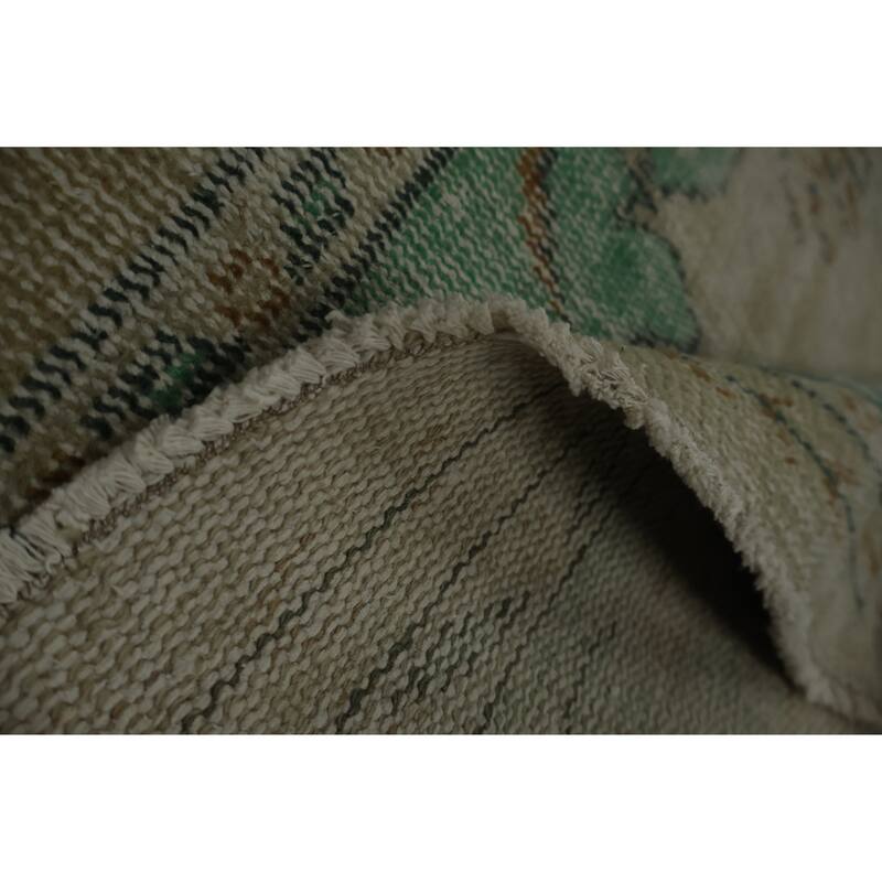 Hand Knotted Oriental 100% Wool Carpet Transitional Floral Beige & Ivories Anatolian Area Rug - 8' 3'' X 5' 3''