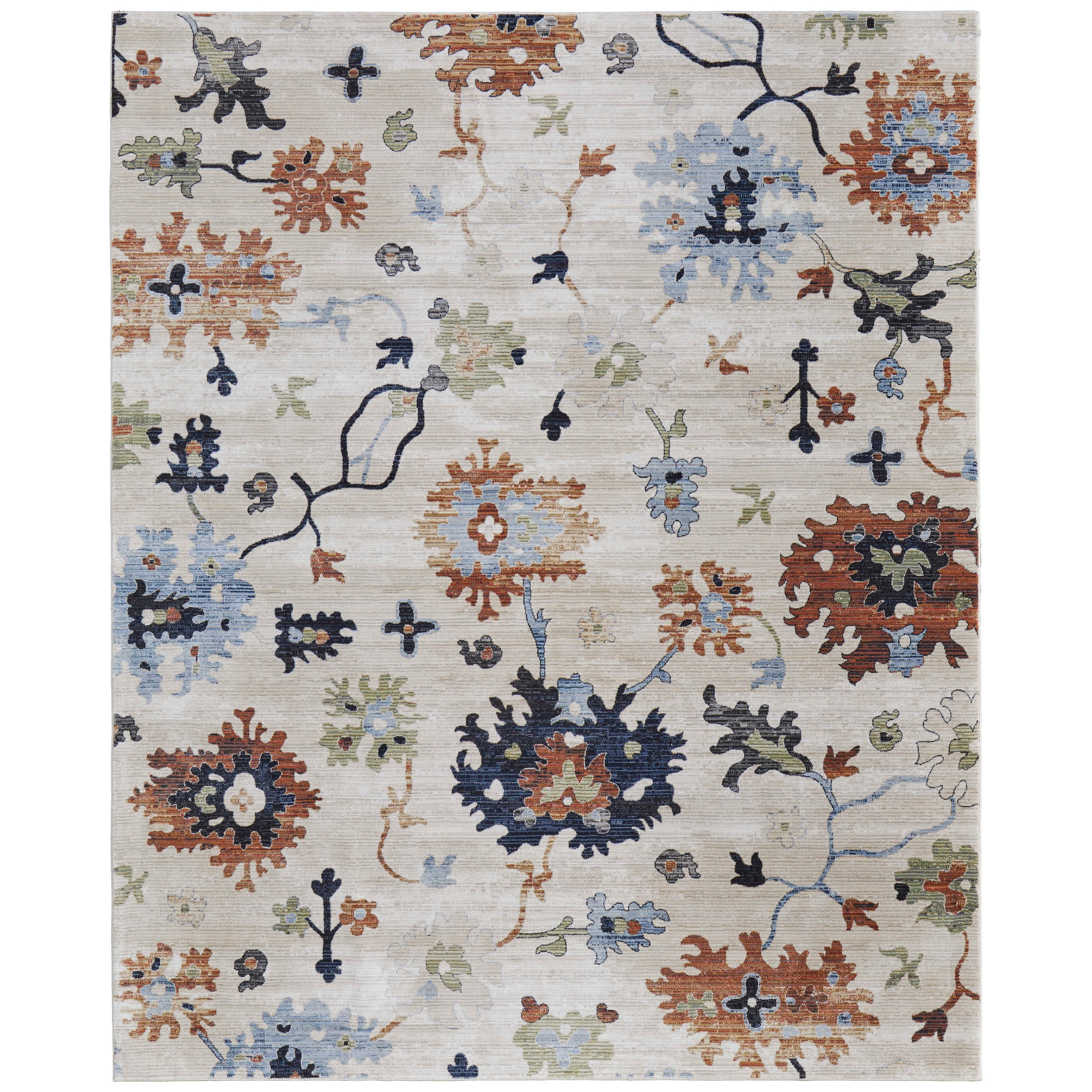 Grand Bazaar Claymore Machine Made Floral & Botanical Transitional Area Rug