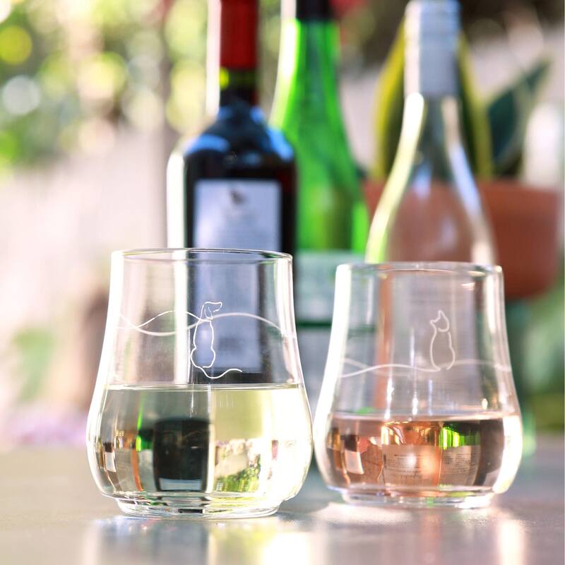Libbey Modern Pets Meow All-Purpose Glasses, 17-ounce, Set of 4 - Set of 4