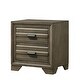 preview thumbnail 6 of 5, Roundhill Furniture Loiret Rubbed Gray Oak Finish Wood Storage Platform Bedroom Set with Dresser, Mirror, Nightstand, Chest