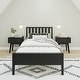 preview thumbnail 21 of 24, Max and Lily Scandinavian Twin-Size Bed with Slatted Headboard