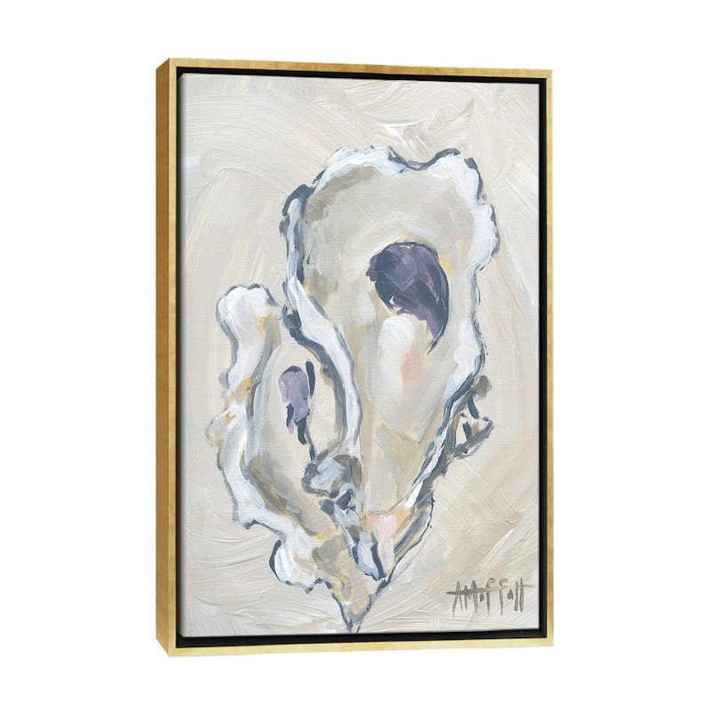 iCanvas "Beige Oyster II" by April Moffatt Framed Canvas Print - Gold - 48x32
