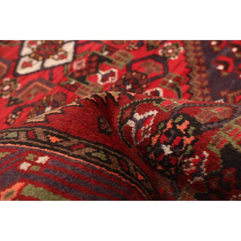 ECARPETGALLERY Hand-knotted Andelz Dark Red Wool Rug - 4'2 x 6'7