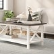preview thumbnail 5 of 26, Classic Solid Wood Farmhouse Coffee Table