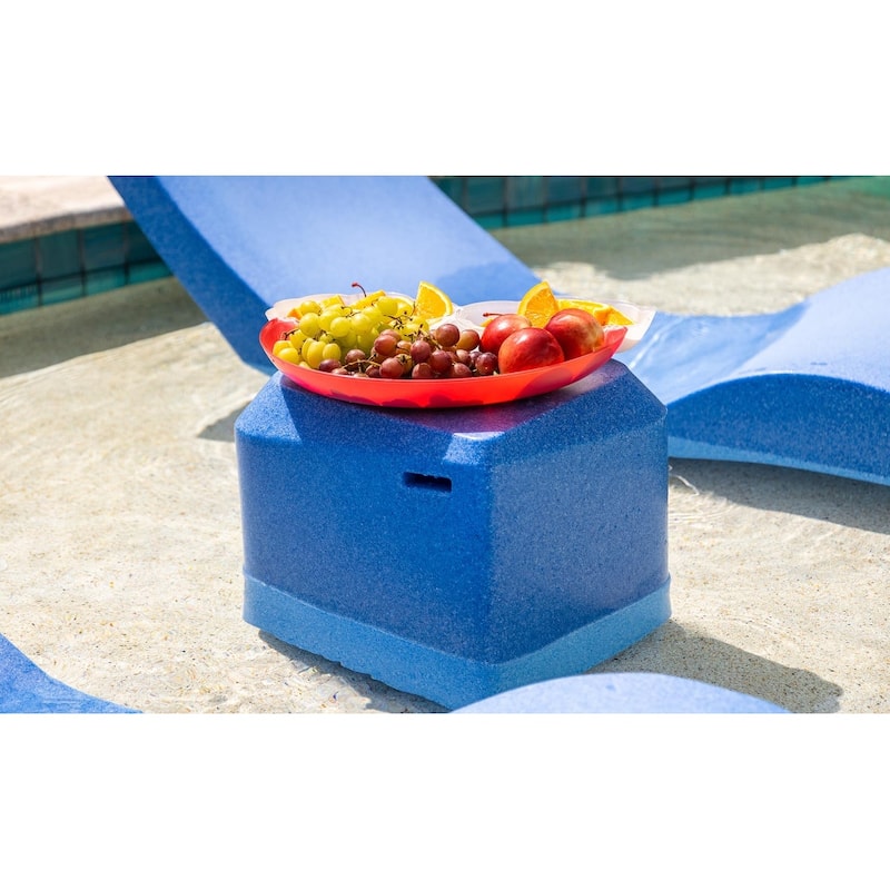 Aqua Outdoors In-Pool Side Table - Small for 0-9in of Water - Small - Coral Reef.