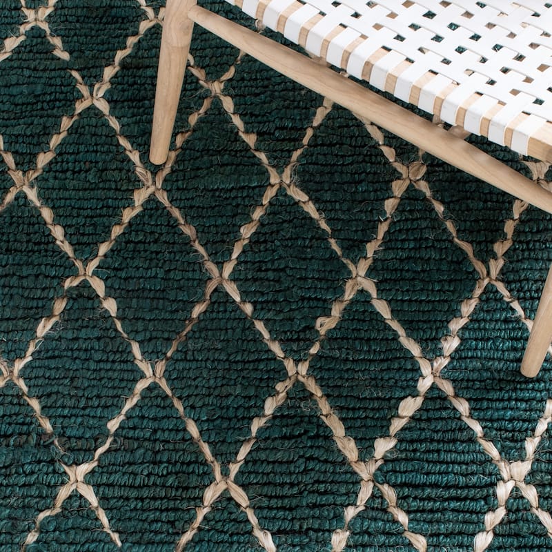 SAFAVIEH Handmade Natural Fiber Foolke Casual Jute Trellis Rug