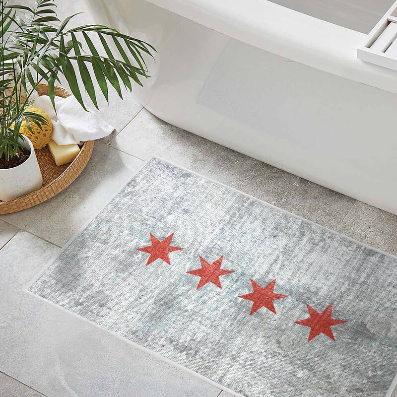 SussexHome Non-Skid Ultra-Thin Area Rugs for Laundry Room, Entryway, Bathroom and Kitchen - Washable Multipurpose Floor Mat