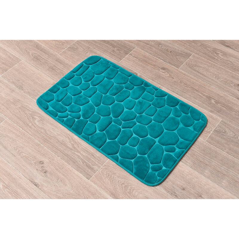 Memory Foam Bath Mat Pebble Design 32x20