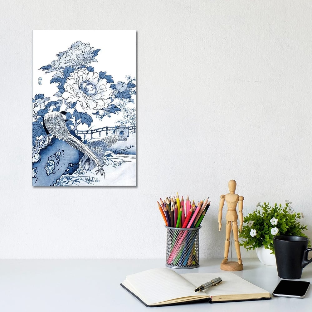 iCanvas "Blue & White Asian Garden II" by Vision Studio Canvas Print