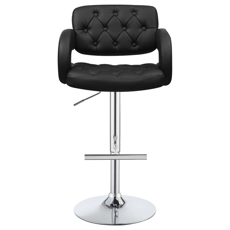 Brandi Adjustable Height Upholstered Tufted Bar Stool