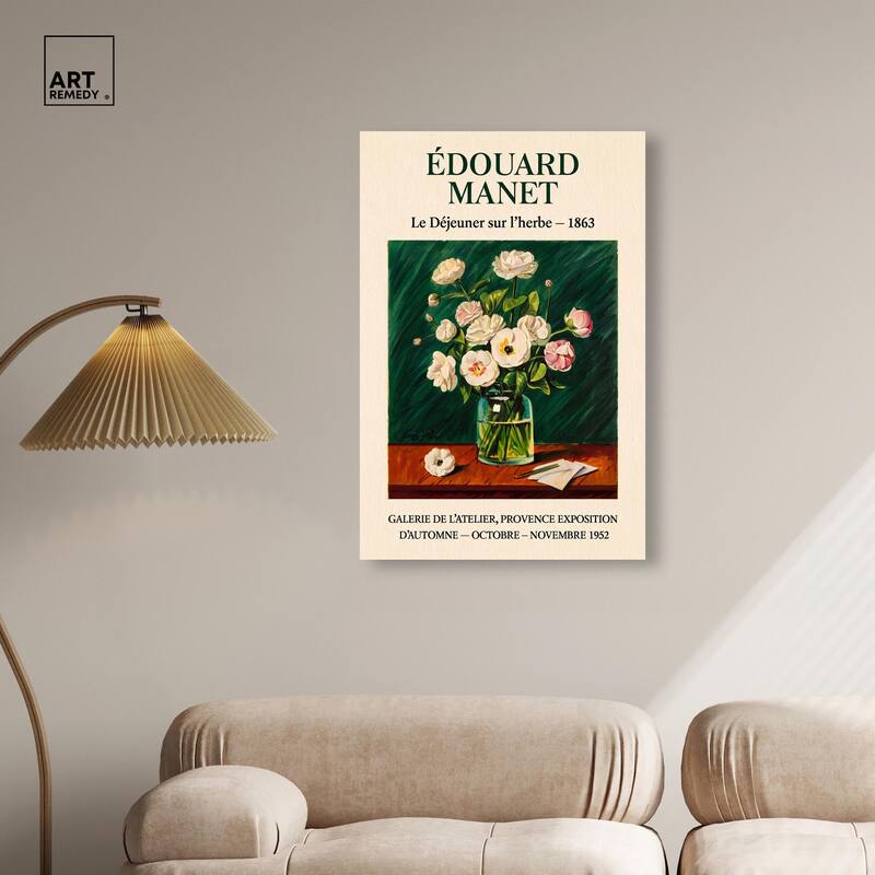 Manet's Floral Canvas by Art Remedy, Gallery Wrapped
