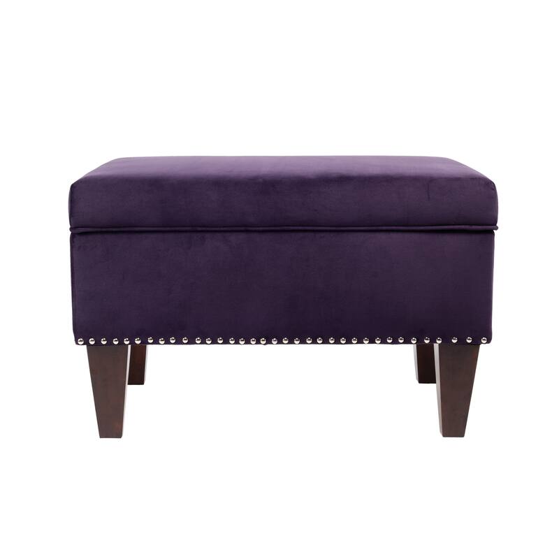Transitional Brooklyn Upholstered Home Décor Storage Bench