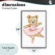 preview thumbnail 32 of 32, Stupell Ballerina Teddy Bear Framed Giclee Art Design By Amy Hall