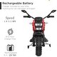 preview thumbnail 19 of 22, Kids Ride On Motorcycle, 12V Electric Dirt Bike With Training Wheels, PU Seat, Hand Racing Foot Brake, USB, MP3
