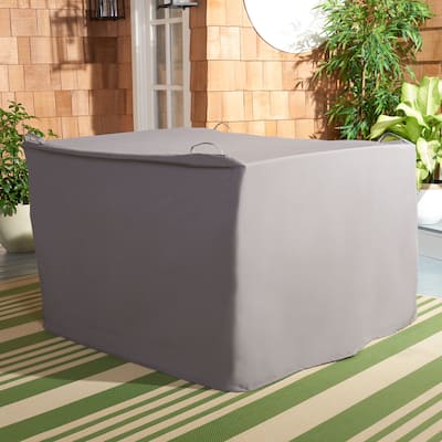 SAFAVIEH Outdoor Living Carson 4-Piece Set Grey Cover - 46.1" W x 48.8" L x 29.9" H